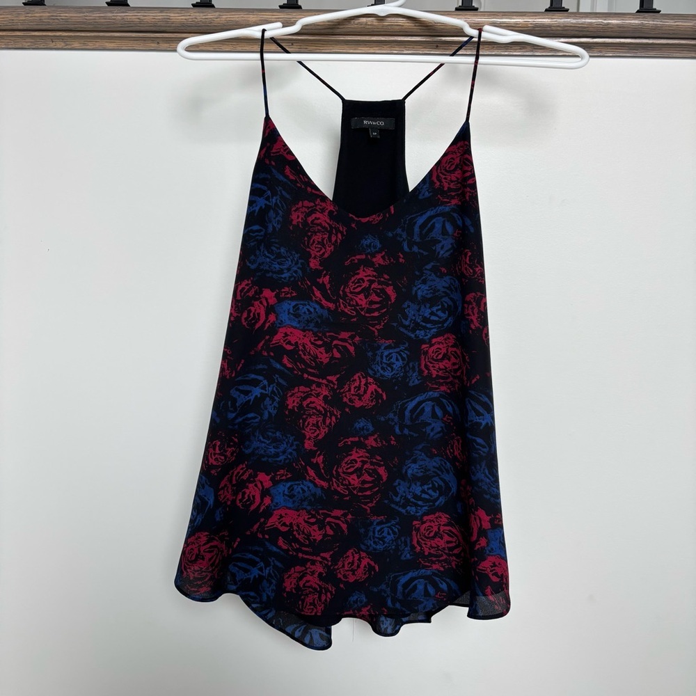 RW&CO. Red and Blue Floral Camisole - Size S/P